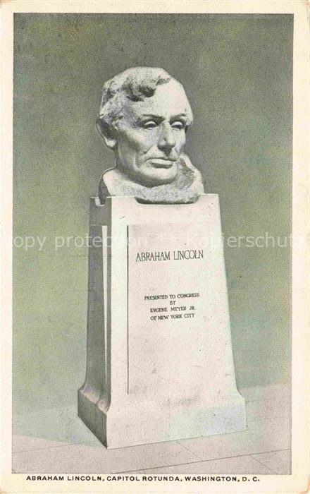 LINCOLN Abraham (1809-1865) President Politik USA Capitol Rotunda Washington