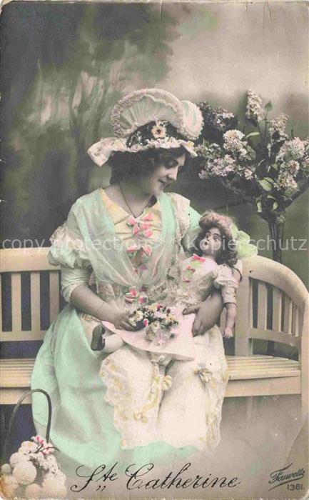 Foto Fauvette Nr. 1361 Catherine Frau Puppe