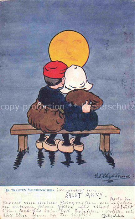 Hollandkinder Hollandtracht Salut Anny Im Trauten Mondenschein