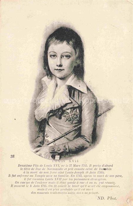 Adel France Frankreich Monarchie Louis XVII