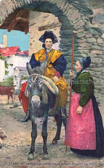 Esel Donkey Ane Burro Asno Asino-- Costunes de Savoie