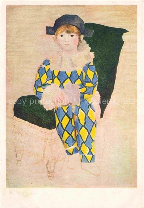 PICAssO Pablo (1881-1973) Kuenstlerkarte Paul fils de l artiste trois ans petit