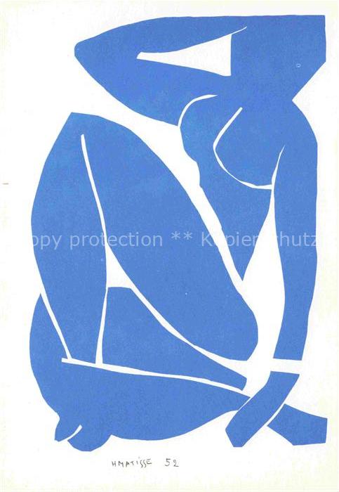 MATIssE Henri (1869-1954) Kuenstlerkarte Blue Nude