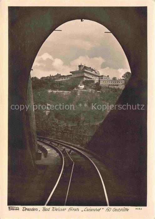 Foto Hahn Nr. 4293 Dresden Bad Weisser hirsch Luisenhof Gaststaette