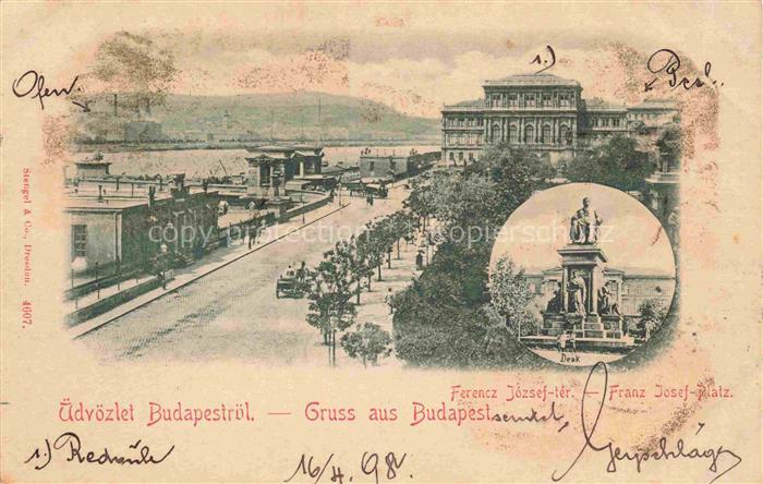 BUDAPEST HU Franz Josef-Platz Denkmal