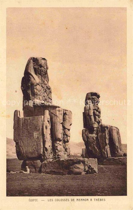 Thebes  Theben Egypt Les Colosses de Memnon