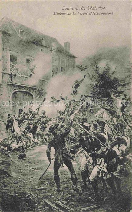 WATERLOO  Bruessel Brussels BRUXELLES Belgie Attaque de la Ferme d'Hougoumont De