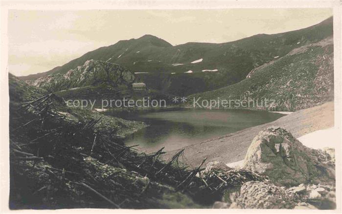 Wolayasee Wolayersee 1960m Birnbaum Lesachtal AT Blick ueber den See Italienisch
