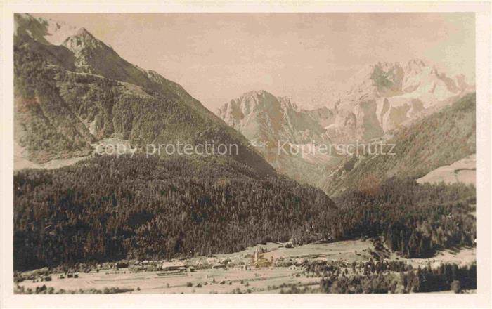 Mauthen Koetschach-Mauthen Hermagor Kaernten AT Panorama Blick gegen Polinik Cel
