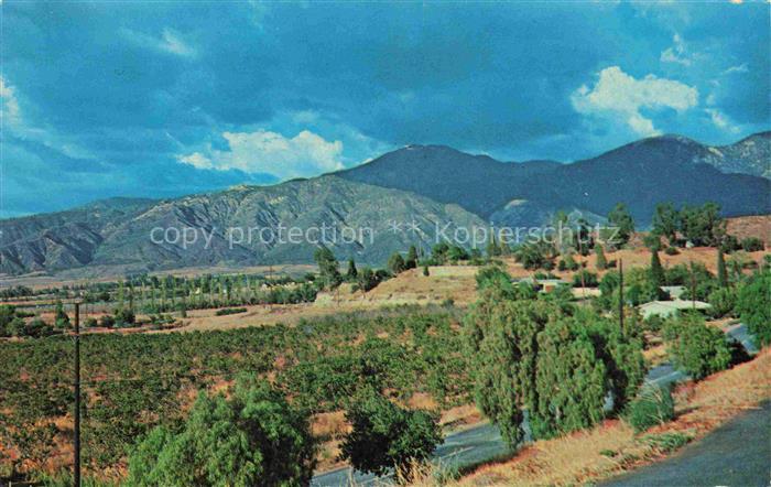 Yucaipa California USA Storm clouds over San Bernardino Peak viewed from Flagg H