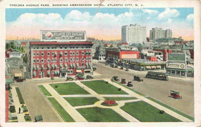 Atlantic City New Jersey USA Chelsea Avenue Park Ambassador Hotel