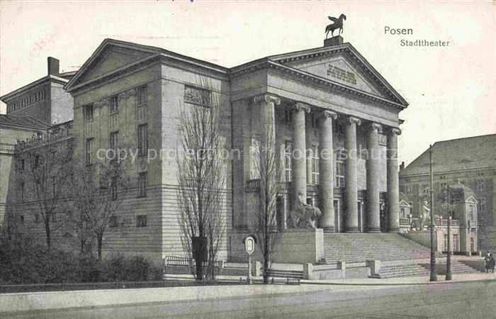 Posen  POZNAN PL Stadttheater Pruefstempel