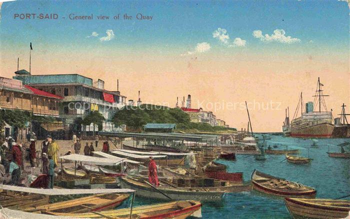 PORT-SAID Bur Sa id Egypt General view of the quay
