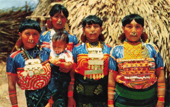 San Blas Panama Indias de las pintorescas islas