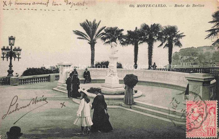 MONTE-CARLO MONACO Buste de Berlioz