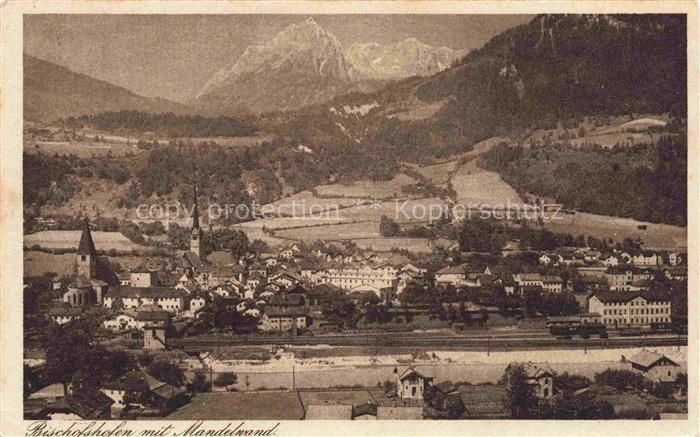 Bischofshofen am Zimmerberg AT Panorama Blick gegen Mandelwand Noerdliche Kalkal