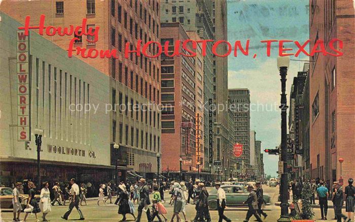 HOUSTON  Texas USA Busy Main Street