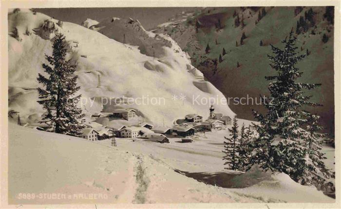 Stuben Arlberg Flexenstrasse Vorarlberg AT Winterpanorama Wintersportplatz Alpen