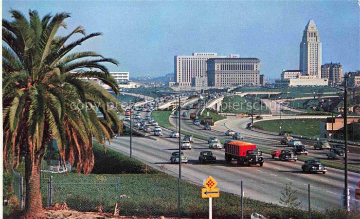 HOLLYWOOD  Los Angeles California USA New Hollywood Freeway linking Civic Center