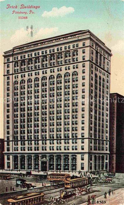 PITTSBURGH  Pennsylvania USA Frick Buildings Illustration