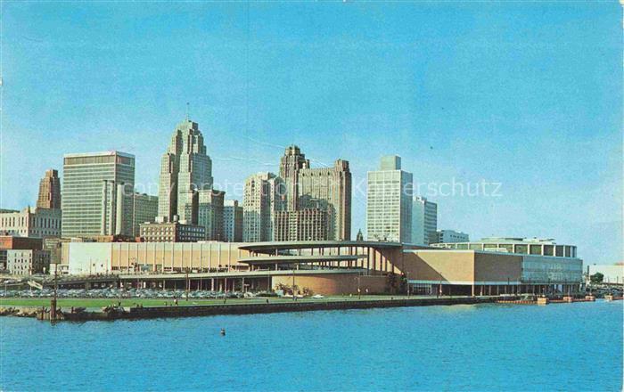 DETROIT  Michigan USA Coso Hall and Skyline