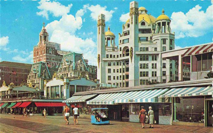 Atlantic City New Jersey USA Partial view auction galleries city boardwalk