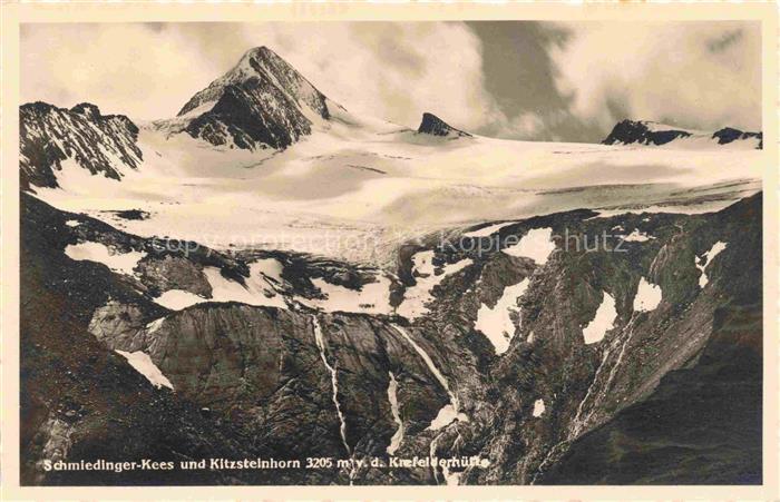 Kaprun Pinzgau-Pongau Salzburg AT Schmiedinger-Kees und Kitzsteinhorn Blick von