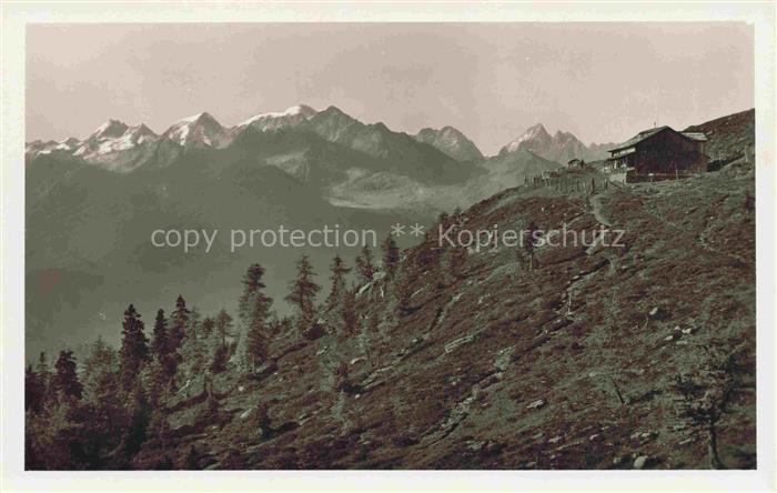 Winklern Moelltal Glocknerstrasse Karnten AT Annahuette am Ederplan Gebirgspanor