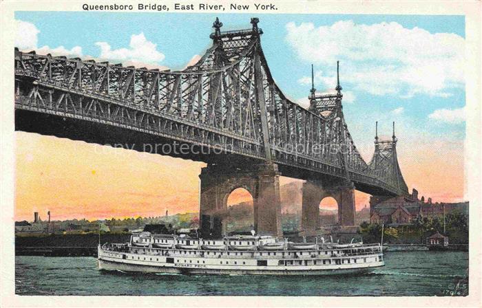NEW YORK City USA Queensboro Bridge East River