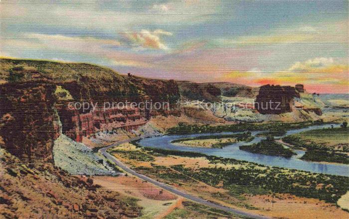 Green River Wyoming USA Palisades Lindcoln Highway and Green River Toll Gate and