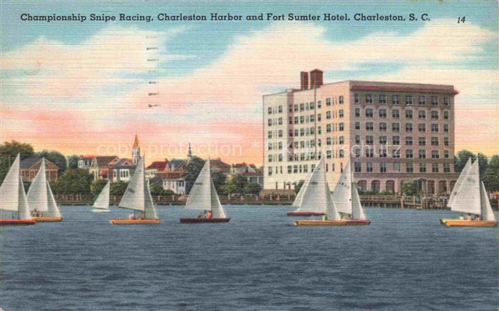 Charleston AFB South Carolina USA Championship Snipe Racing Charleston Harbor an