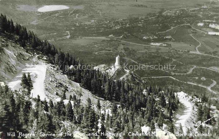 Colorado Springs Colorado USA Will Rogers's Shrine of the Sun and Highway