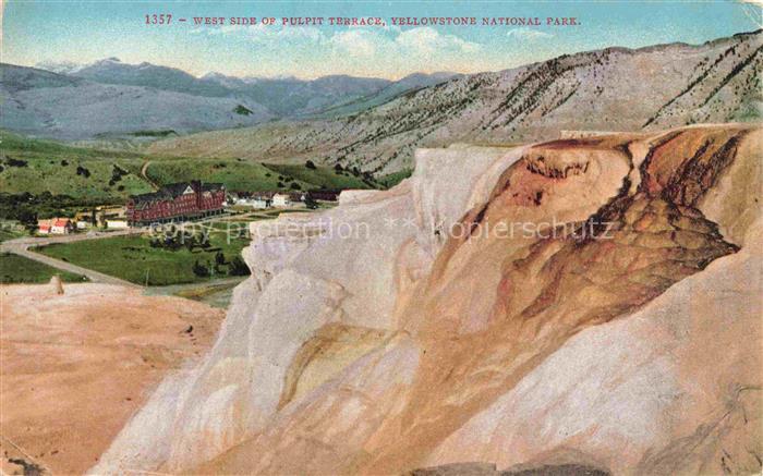 Yellowstone National Park Wyoming USA West Side of Pulpit Terrace