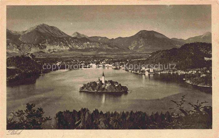 Bled Slovenia Panorama Marienkirche Insel Bleder See