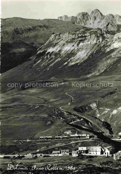 Passo Rolle Trentino Dolomiti IT Panorama Gebirgspass Dolomiten