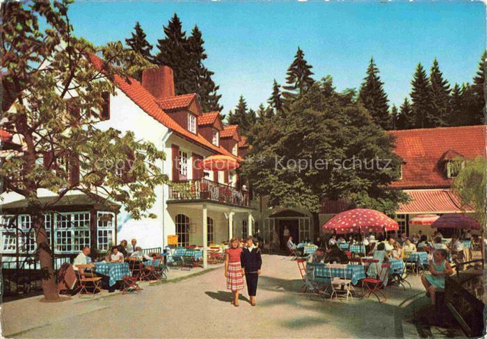 Leopoldstal Lippe NRW Waldhotel Pension Silbermuehle Terrasse