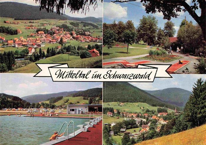 Mitteltal Baiersbronn Schwarzwald BW Panorama Minigolf Freibad