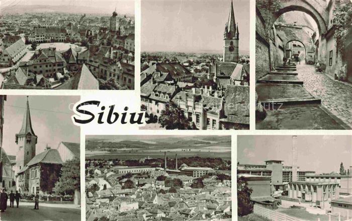 SIBIU Hermannstadt RO Stadtansichten Kirche Gasse