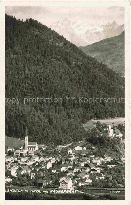 Landeck  Tirol AT Teilansicht Blick gegen Kaunergrat oetztaler Alpen