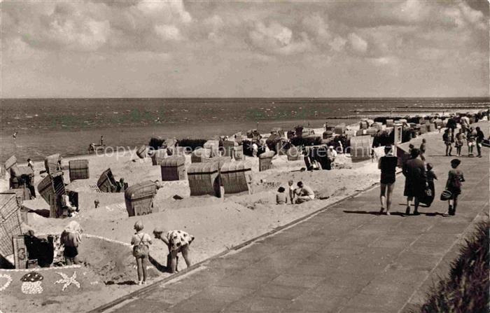 CUXHAVEN Nordseebad Strandleben Promenade