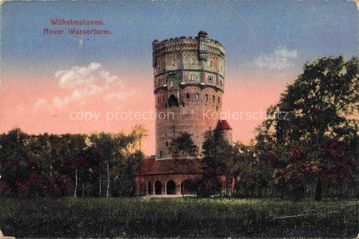 Wilhelmshaven  CITY Neuer Wasserturm Feldpost Pruefstempel