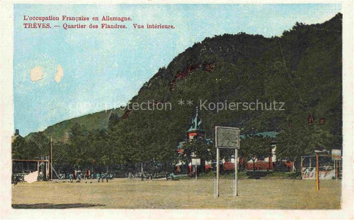 Treves  TRIER Rheinland-Pfalz Quartier des Flandres vue intérieur l'occupation F