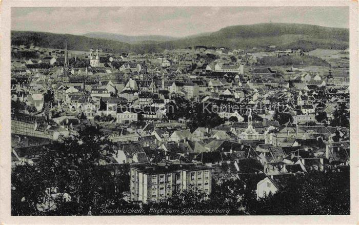 SAARBRueCKEN Saarland Panorama Blick zum Schwarzenberg