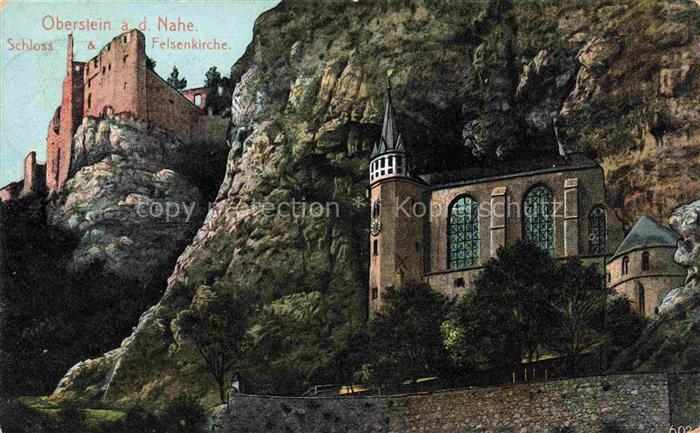 Oberstein Nahe Idar-Oberstein Schloss und Felsenkirche