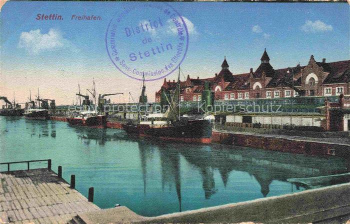 Stettin SZCZECIN Pommern PL Freihafen
