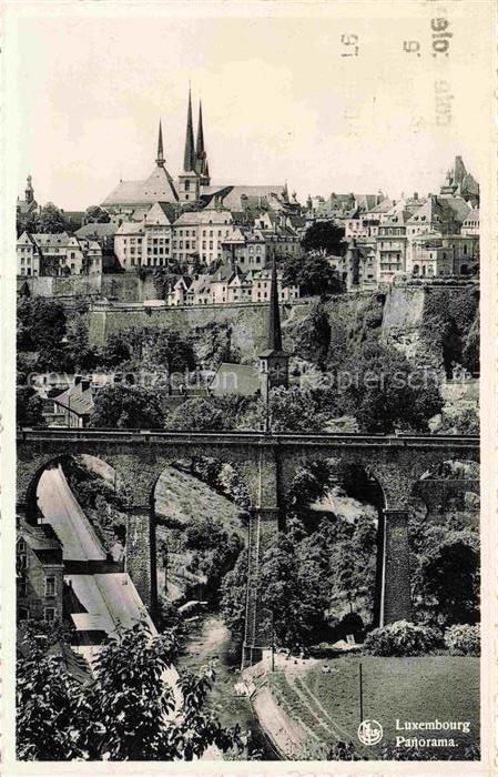Luxemburg Luxembourg Panorama Viadukt Altstadt
