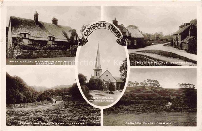 Cannock Chase Staffordshire UK Post Office Stafford Brocton Village Sherbrook Va