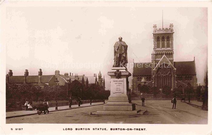Burton-on-Trent Burton-upon-Trent Staffordshire UK Lord Burton Statue Monument