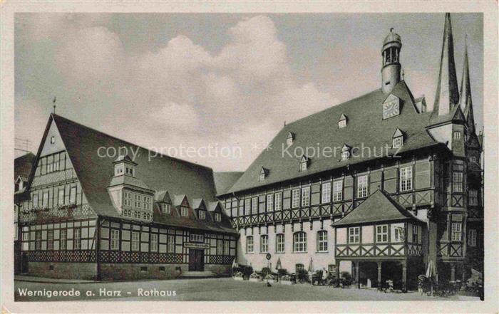 Wernigerode Harz Rathaus Fachwerkbauten