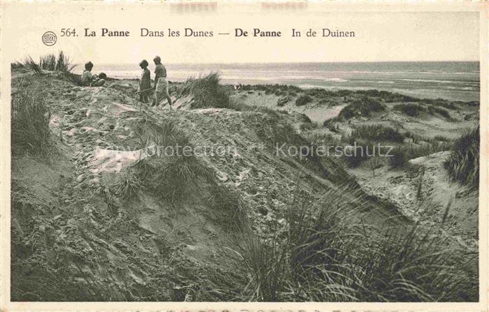 LA PANNE  De Panne Belgie Dans les dunes